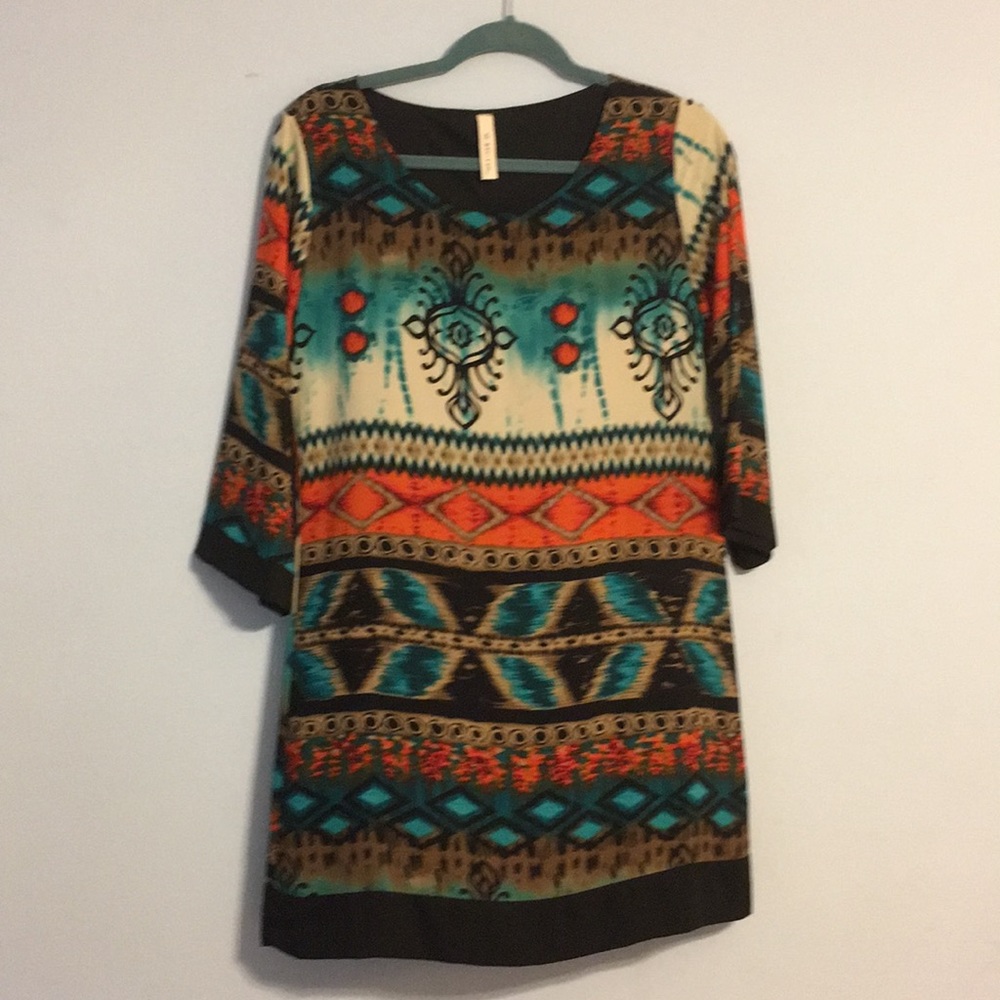 Aztec print dress